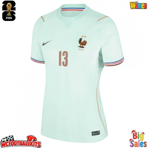 France Kante #13 Replica Away Stadium Shirt for Women World Cup 2026 Short Sleeve